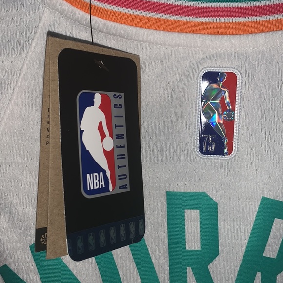 Authentic Nike Men's 2021-22 City Edition San Antonio Spurs Dejounte Murray - Picture 3 of 3